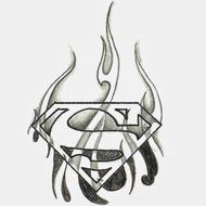 Logo Superman drawing