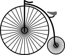 Penny Farthing Bicycle At Clkercom Vector Online