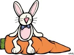 Clip art of the Carrot and rabbit