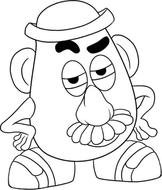 caricature of an unusual man with a mustache