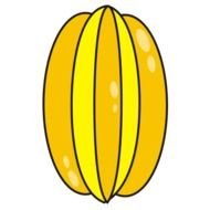 painted yellow papaya