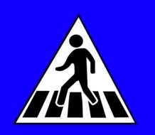 Peds Xing Sign At Clkercom Vector Online Royalty clipart