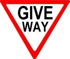 Give Way Sign At Clkercom Vector Online Royalty