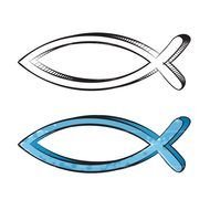 Catholic Fish Symbol drawing