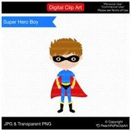 Clip Art Tagged With Boy Superhero