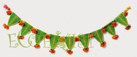 Flower Toran Designs drawing
