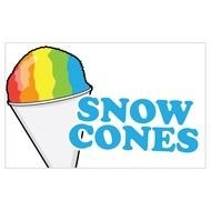 Cone color Snow drawing