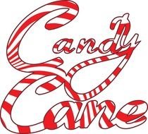 Candy Cane text drawing