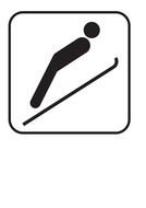 ski jumping silhouette