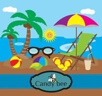 clipart of the beach