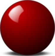 Stellaris Red Snooker Ball At Clkercom Vector
