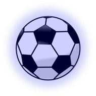 Soccer Ball Blue Background At Clkercom Vector