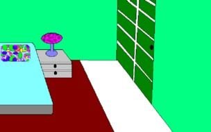 drawing hotel room interior