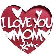 i love you mom heart drawing