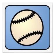 Cartoon Ball Baseball Glove Boy Birthday 525x525 Square