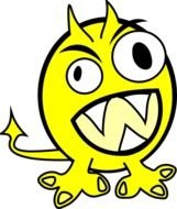 Yellow Monster drawing