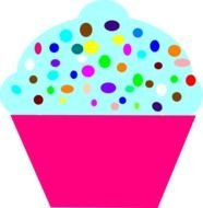 Cupcake Pink At Clkercom Vector Online Royalty
