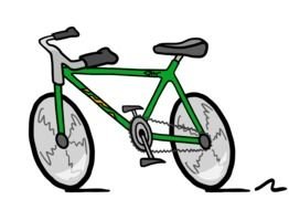 green Bicycle drawing