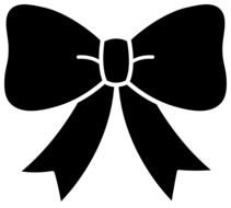 cute black bow