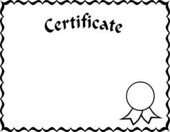 drawing certificate form