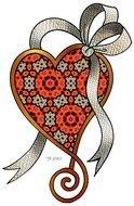 nice heart drawing