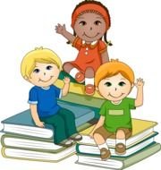 drawing children on books