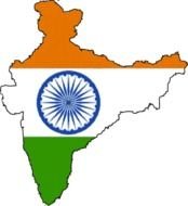 India Binary flag drawing