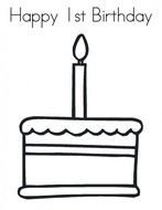 Birthday Cake Coloring Pages Book All About Free