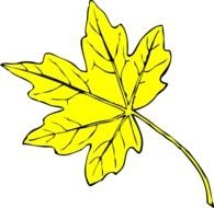 Yellow Leaf At Clkercom Vector Online Royalty
