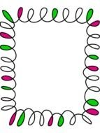 colorful spiral frame