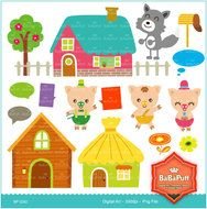Pigs 3 Little &amp; Wolf Fairy