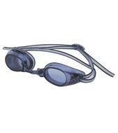 painted gray swimming goggles on a white background