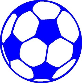Blue Soccer Ball At Clkercom Vector Online N2