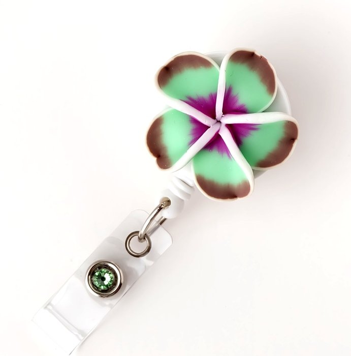 badge with flower