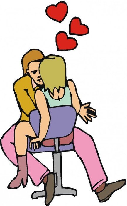couple making love on chair
