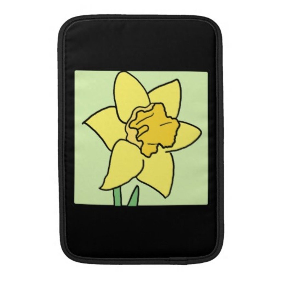 Cartoon Daffodil Spring Garden Flower Sleeve For Macbook Air