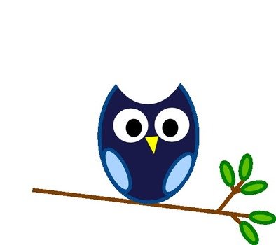 Blue Owl Branch At Clkercom Vector Online