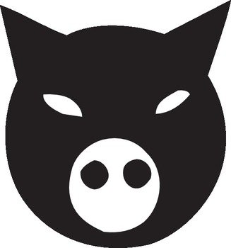 Black Pig Face At Clkercom Vector Online Royalty N2