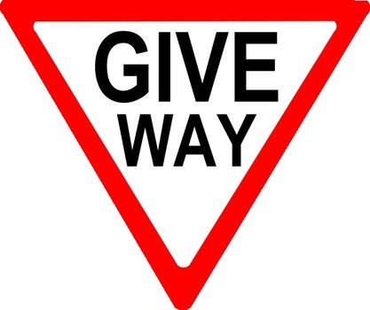 Give Way Sign At Clkercom Vector Online Royalty