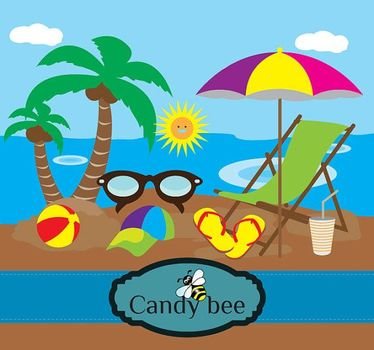 clipart of the beach