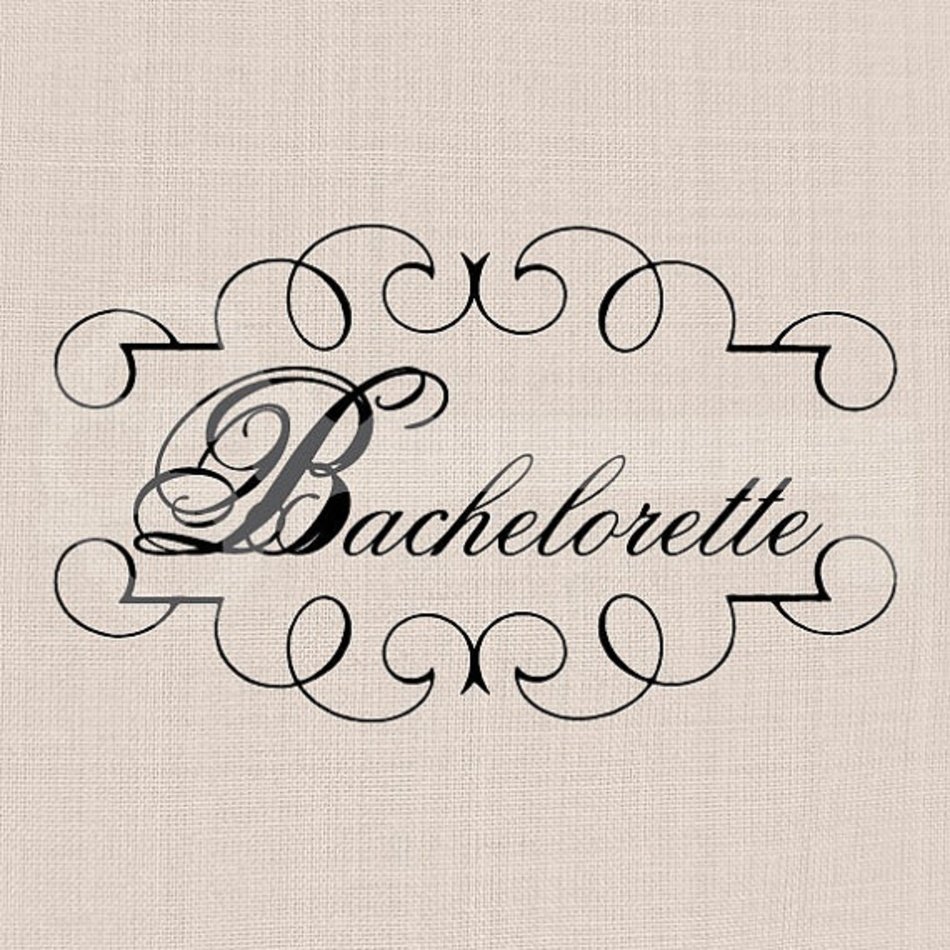 Bachelorette Script Graphic Digital Download By Tanglesgraphics $100