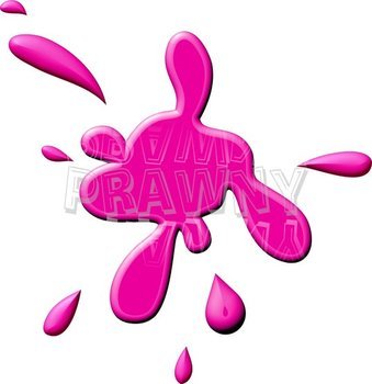 Pink Ink Blot Paint Splatter Graffiti