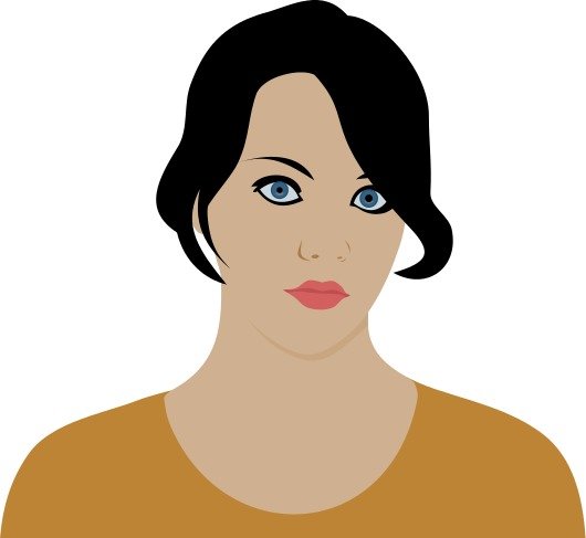 Woman Black And White Panda Free Images clipart N2