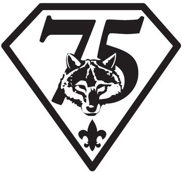 Black and white logo of 'Cub Scout' clipart