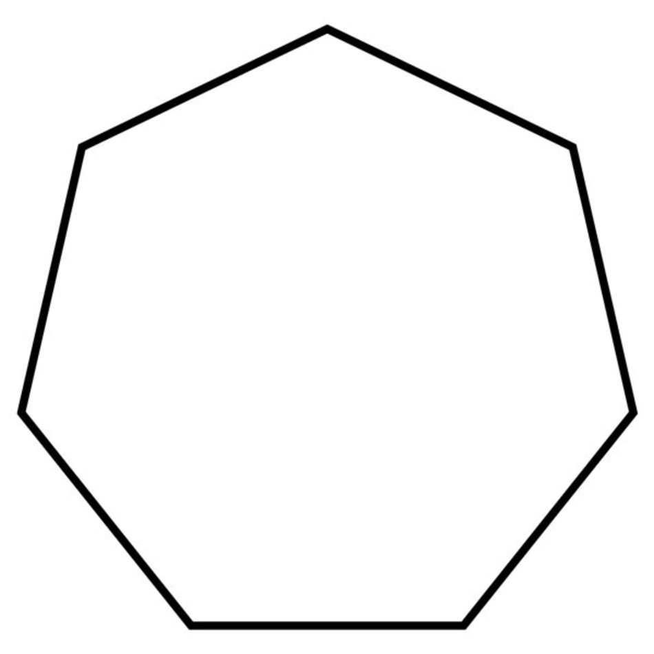 This Picture Features A Heptagon Is Polygon With 7 Sides