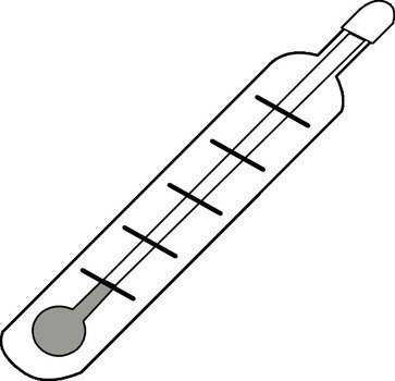 Thermometer Cold Outline At Clkercom Vector