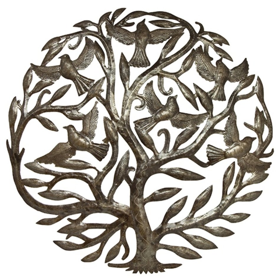 Tree Of Life &ndash; Steel Drum Wall Art Museum Contemporary