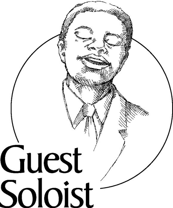 Guest Soloist, african man singing, drawing