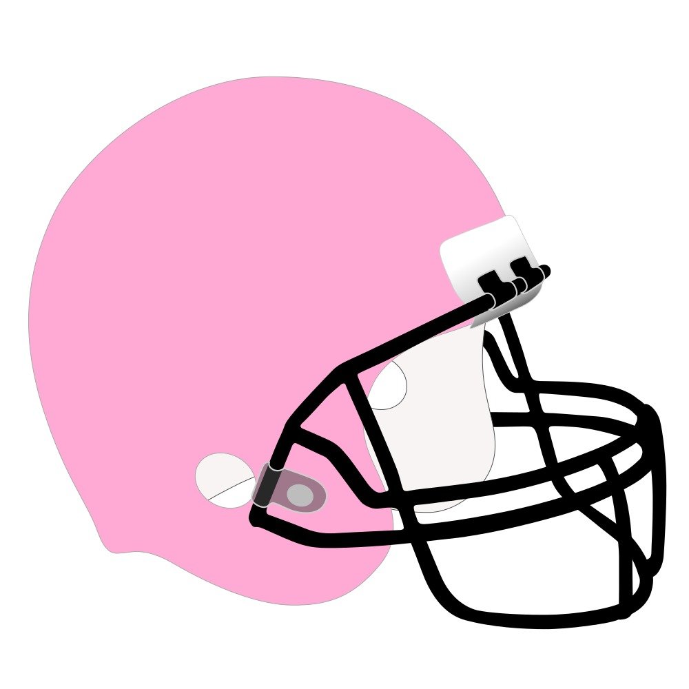 pink helmet on a white background