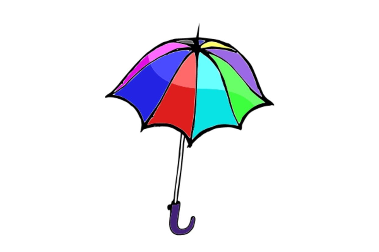 Colorful Umbrella Vector